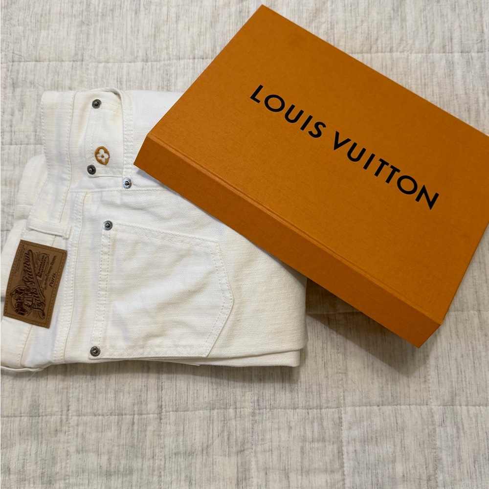 Louis Vuitton White Straight-Leg Women’s Jeans